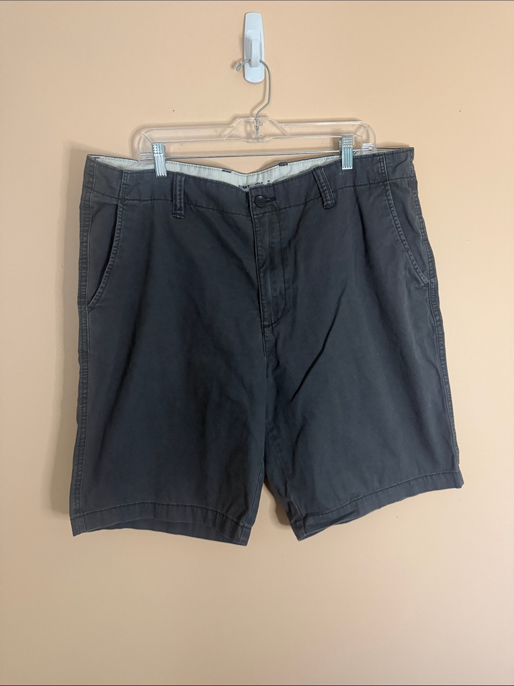 Old Navy Men's Dark Gray Flat Front Shorts